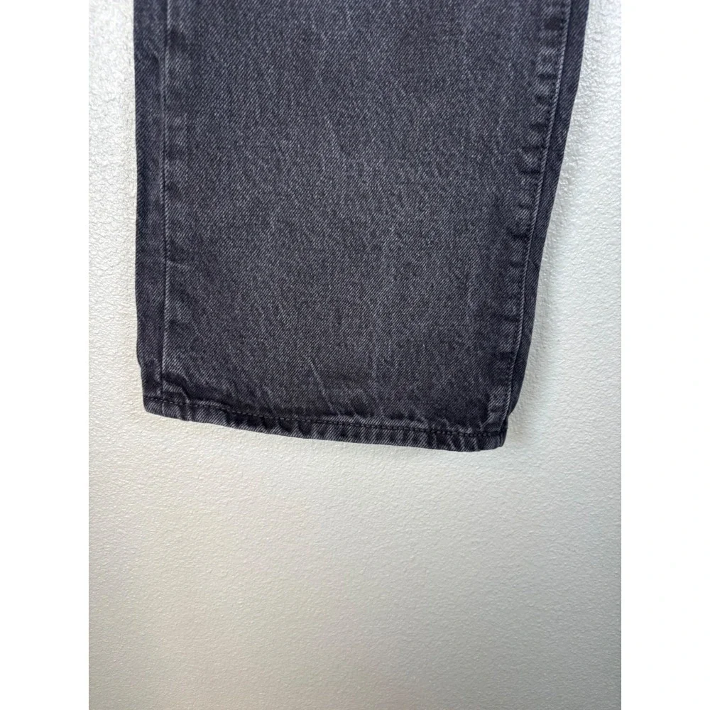 Old Navy Kids Girls Sz 10 Black Wide Leg‎ Jeans Rhinestone Embellished High Rise